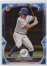2023 Bowman Prospects Blue Pattern 21/125 Logan Wagner #BP-36 1g5l