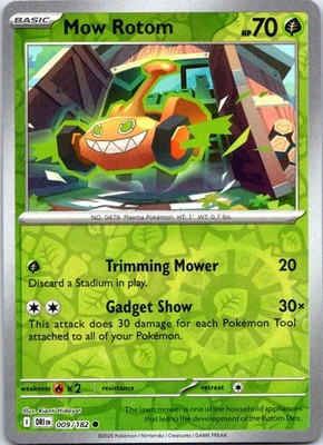 Mow Rotom 009/182 Common Destined Rivals Pokemon Reverse Holo Near Mint
