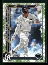2025 Topps Holiday #H176 Jazz Chisholm Jr. Green Holiday Plaid