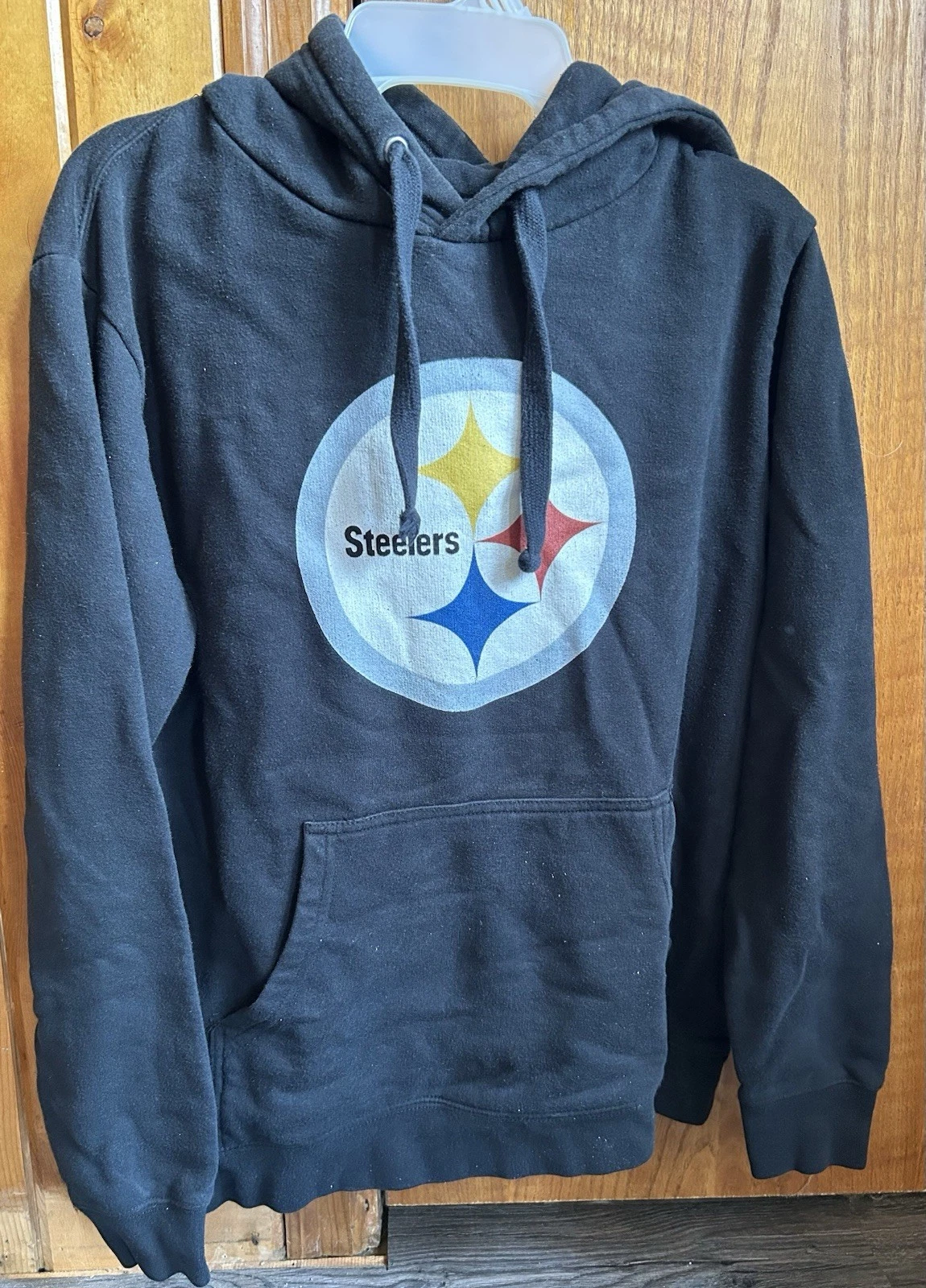VETEMENTS Felpa nera con cappuccio Pittsburgh Steelers #19 JuJu Smith Schuster taglia adulta small