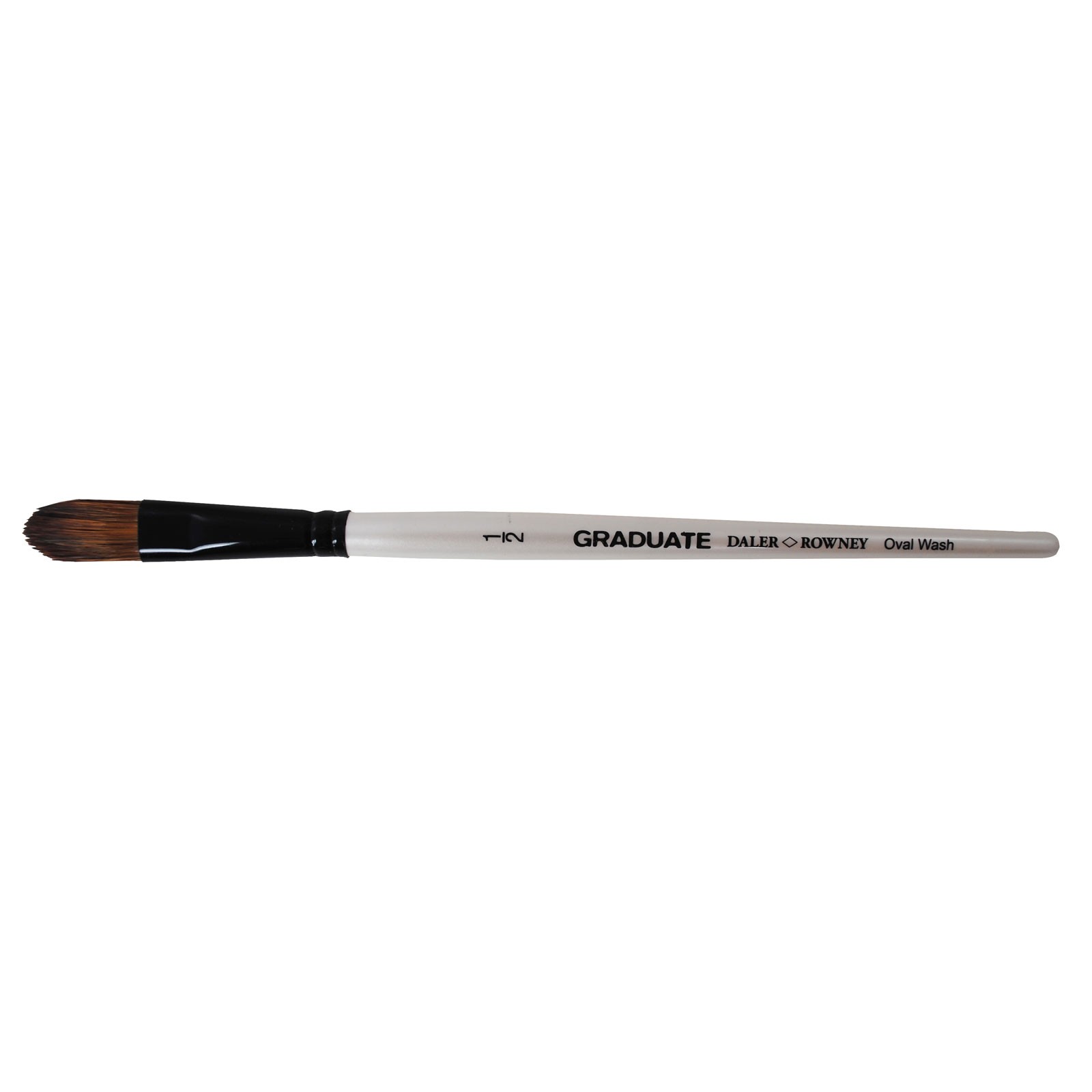 Daler Rowney Graduate Pony & Synthetic Oval Wash Brush Size 1/2 ""