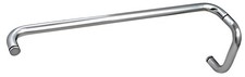 Polished Nickel 6" Pull Handle and 24" Towel Bar BM Series Combination Without