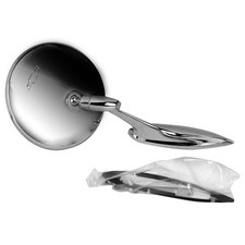 Round Door Mirror With Smooth Base Bowtie Chevy Chevelleel Camino 1964-1965 Round Door Mirror With Smooth Base Bowtie Chevy Chevelleel Camino 1964-1965
