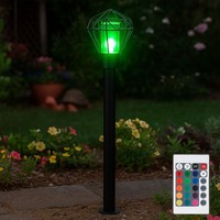 AußEnlampe Stehleuchte Sockellampe Dimmbar Fernbedienung Led Wegelampe Edelstahl