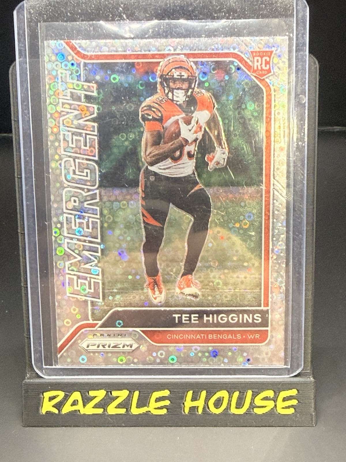 2020 Panini Prizm - Emergent Tee Higgins #17 No Huddle Prizm (RC)