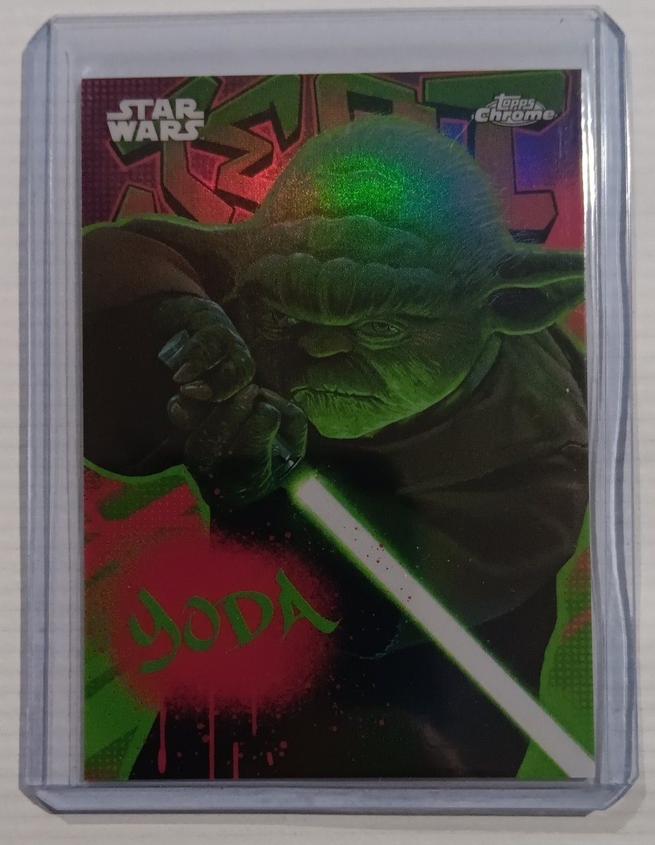 2025 Topps Chrome Star Wars Galactic Graffiti YODA GG-21 | eBay