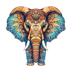 Elephant Safari Self Adhesive Vinyl Sticker