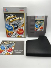 Marble Madness (Nintendo NES, 1989) CIB Complete Game Manual Box Authentic