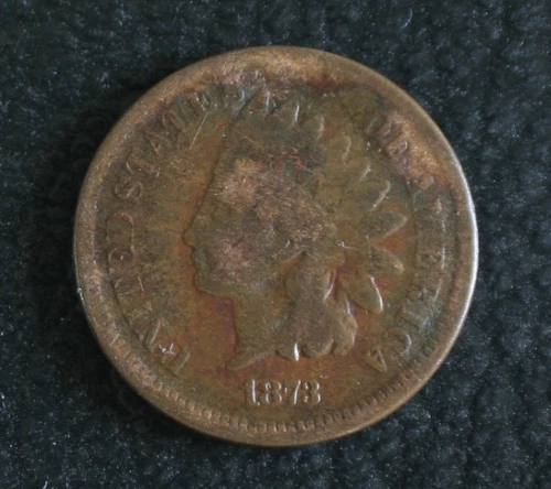 1873 Indian Head One Cent - Open 3, VG Key Date