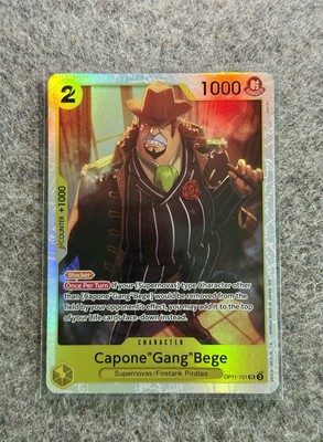 Capone''Gang''Bege (101) OP11-101 A Fist of Divine Speed Foil