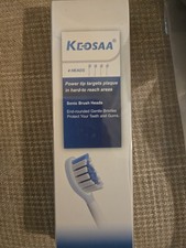 Keosaa Four Toothbrush Heads for Sonic, NIB