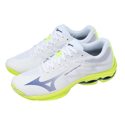 Mizuno Wave Lightning Pro White Blue Yellow Men Volleyball Shoes V1GA2660-39