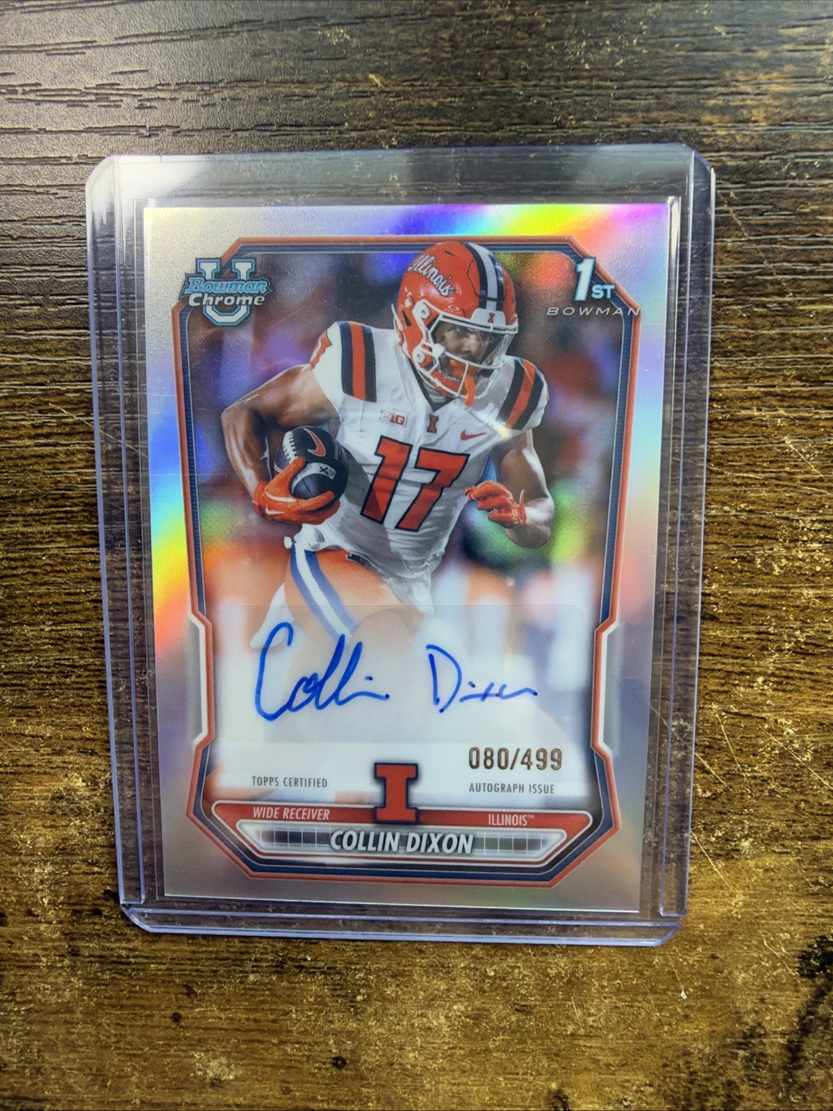 COLLIN DIXON 2026 Bowman Chrome Auto Refractor 080/499 1st Bowman Illinois