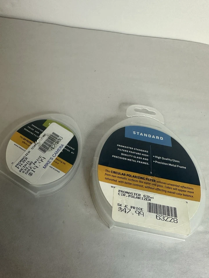 Pro Master Filters - Multi-Coat 55mm UV Code 5585 & Standard 62mm CPL Code 7209 - Image 3 of 4