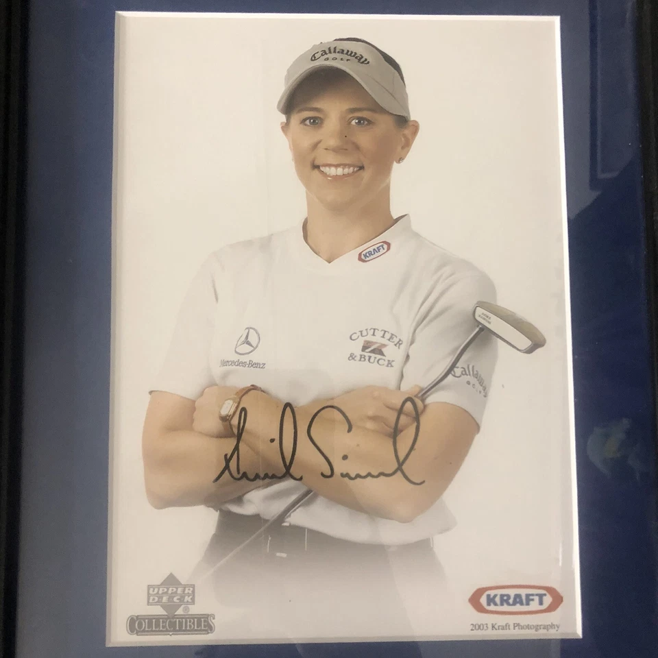 autographed 2003 upper deck collectible annika sorenstam - Image 2 of 4