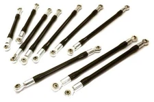 Complete Aluminum 10-Piece Linkage Set for Custom 1.9 & 2.2 Rock Crawlers