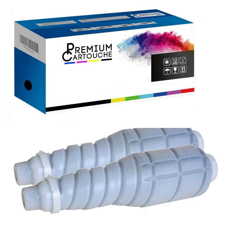 Double toner TN-612K noir A0VW150 pour remplacer une cartouche vide et éviter les traces blanches