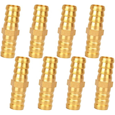 1/4" MPT Male To 1/4" Hose Barb Fitting - Hex Plated Steel, Straight, For Air/Water/Low-Pressure Lines