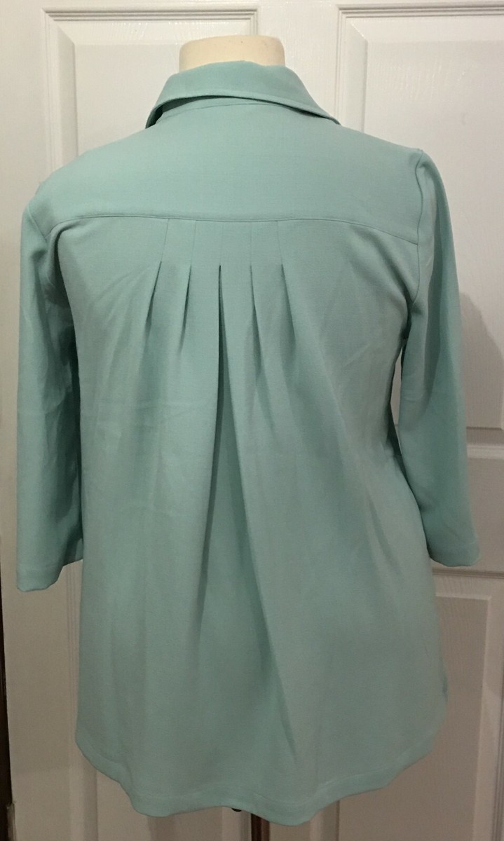 NWT Lt Blue Women's Draper's Damon's Textured Stretch Crepe Soho