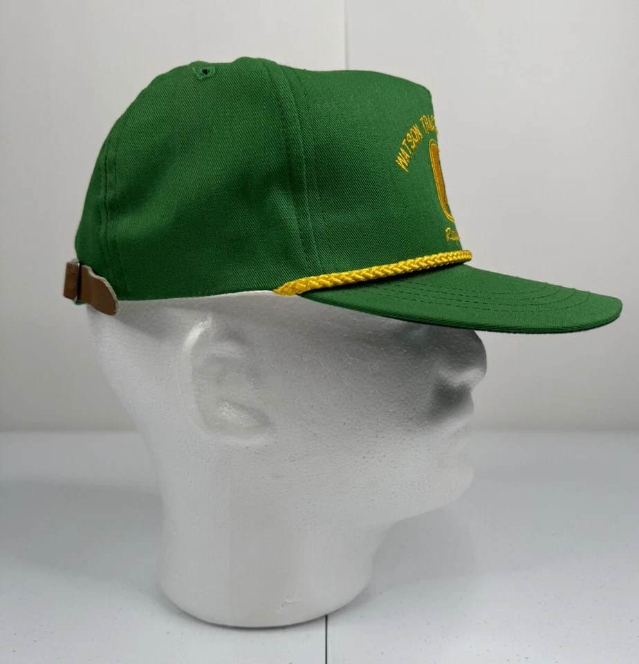 De Colección John Deere Sombrero Watson Tractor Regina Saskatchewan Canadá Correa Trasera Años 80 Foto 4 de 4