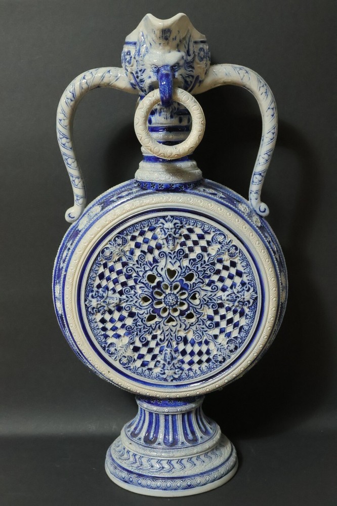 Old 48 cm large Westerwald disc jug jug Humpen jug Westerwald ring jug