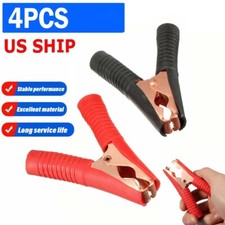 4Pcs New Car Alligator Clips Crocodile Clip Battery Test Clamps 100A Red Black