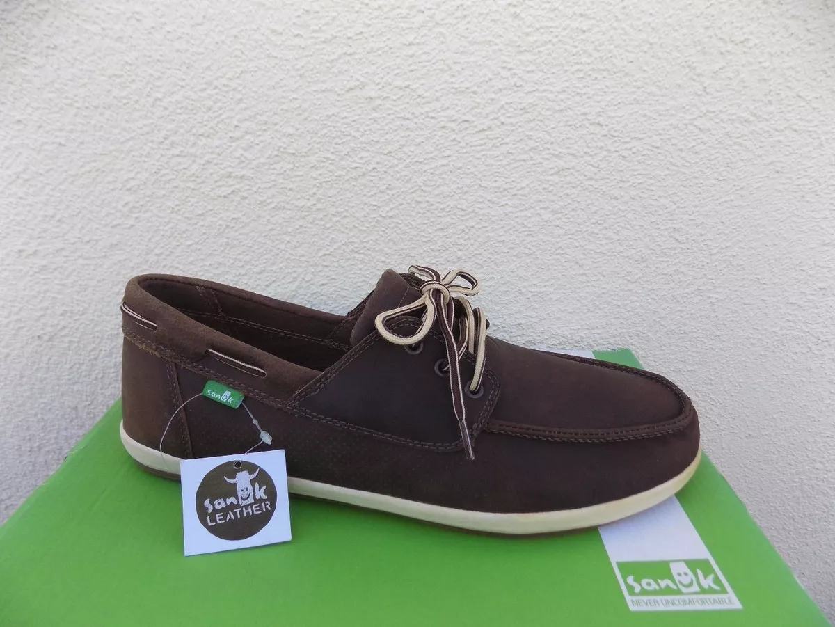 Sanuk leather boat best sale shoes