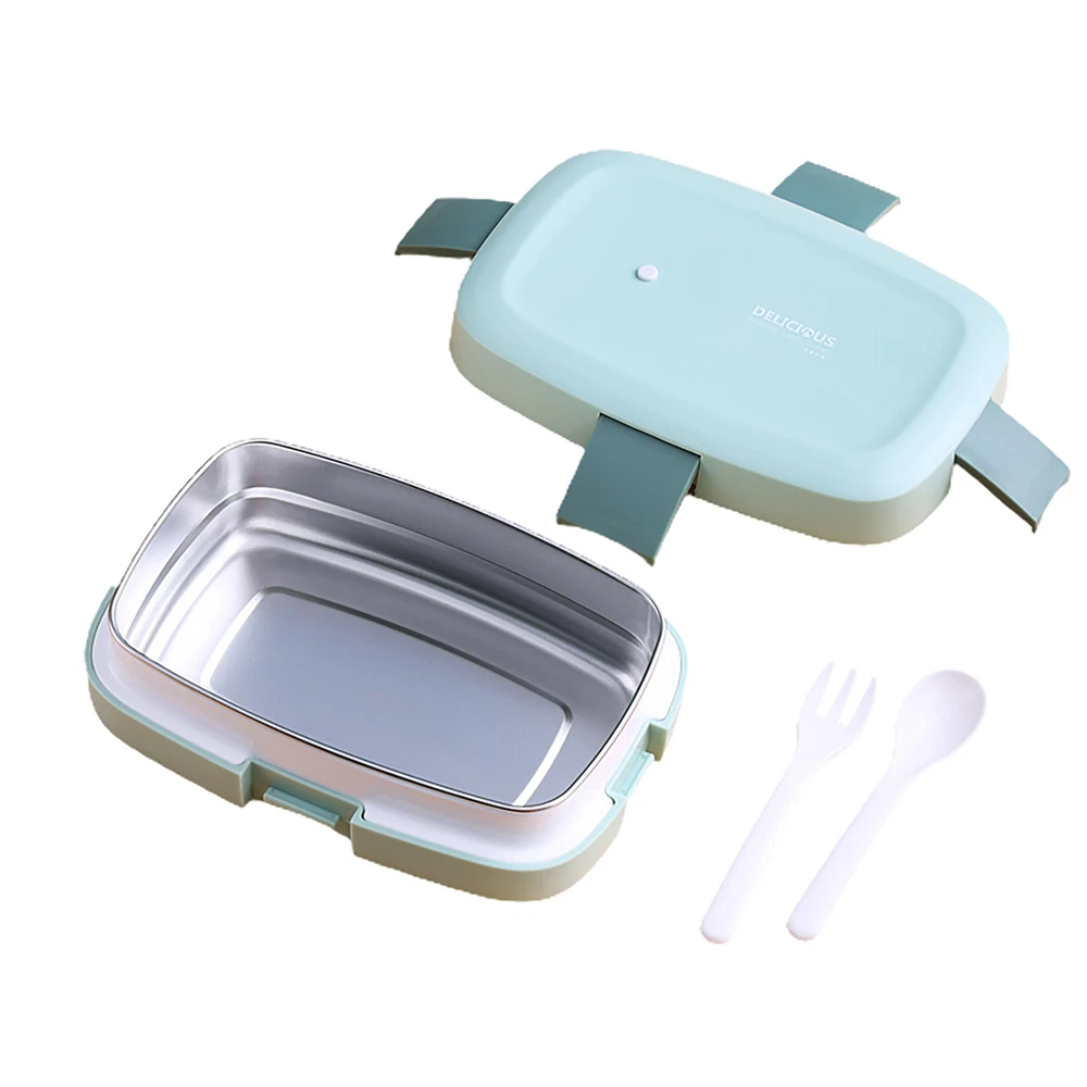 Large Reusable Bento Lunch Box with Lidded Compartments and Separators