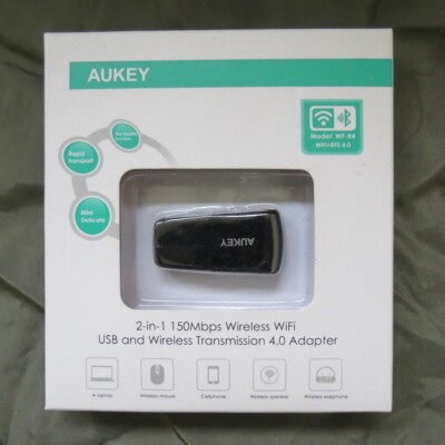 Aukey WF-R4 Wifi 150Mbps & Bluetooth 4.0 USB Dongle Neu Originalverpackt