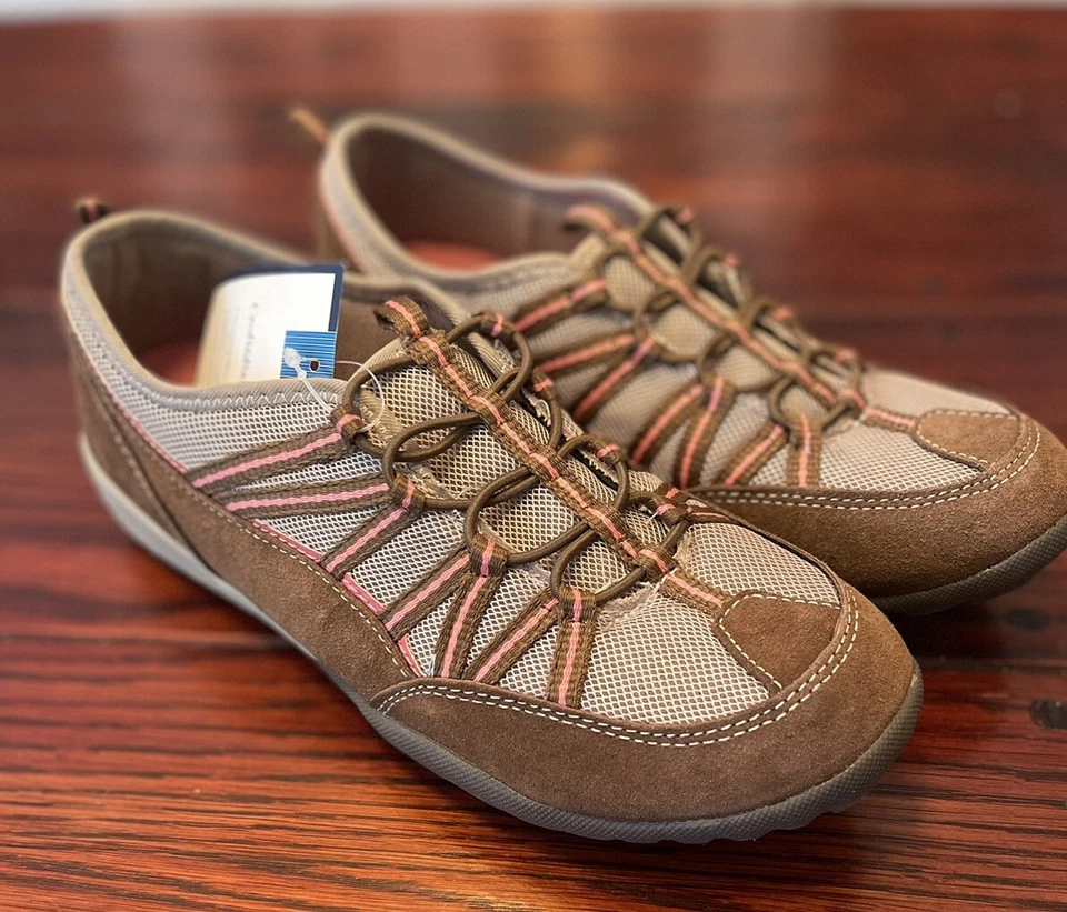 Zapatos de senderismo/caminata Croft&Barrow para mujer y mujer, talla para mujer 8, marrón y rosa. NUEVO Foto 4 de 4