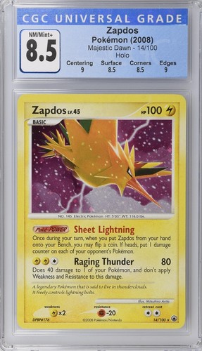 Zapdos graded CGC 8.5 for sale on eBay