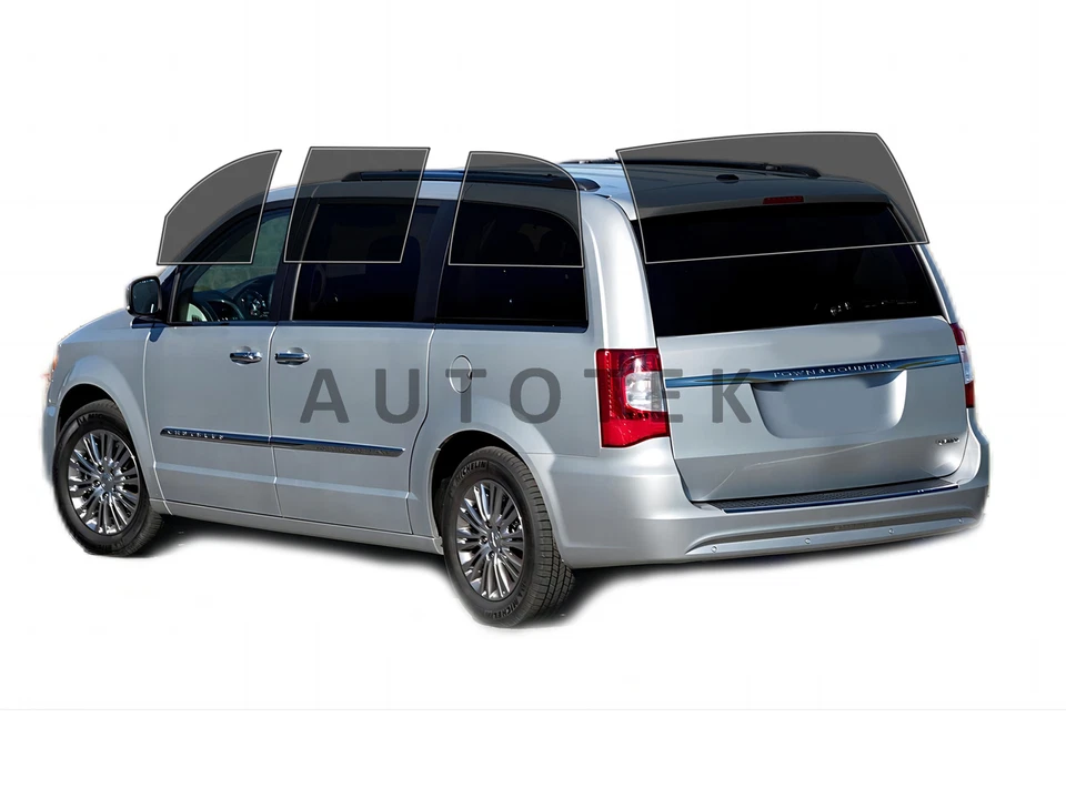 Película para janela lateral PreCut qualquer tonalidade para Chrysler Town & Country 2008-2016 - Imagem 2 de 4