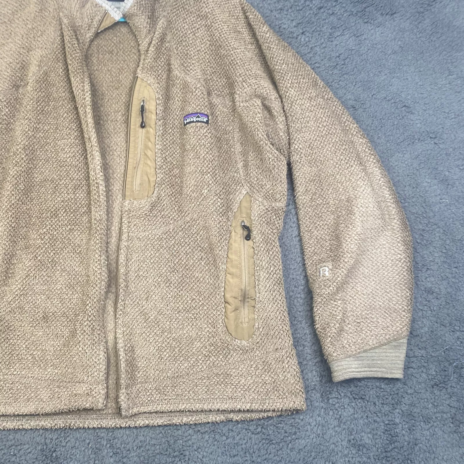 patagonia r2 deep pile fleece polartec broken zip jacket