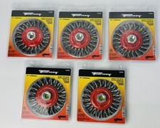 5 Wheels Forney 72759 4-Inch x .020 x 5/8-11 Knot Wire Wheel For Angle Grinder