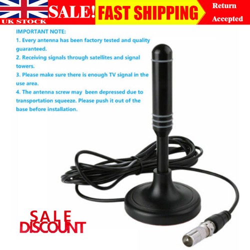 2023 UK Best Portable TV Antenna Indoor Outdoor Digital HD Freeview Aerial Ariel eBay