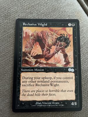 Magic the Gathering MTG Reclusive Wight (153) Urza's Saga   LP   L648*