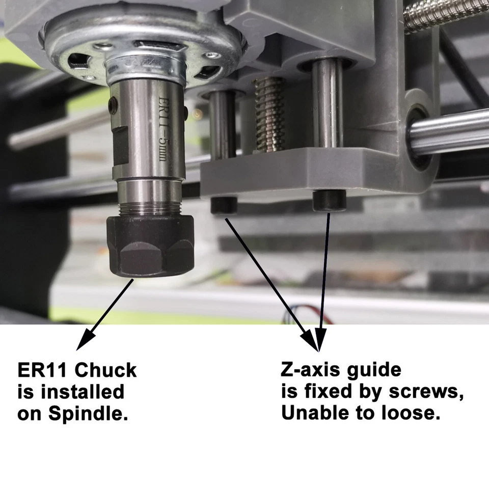 3 Axis 3D Desktop Mill Machine 3018-SE V2 CNC Router Engraver DIY Engraving Tool - Image 3 of 4