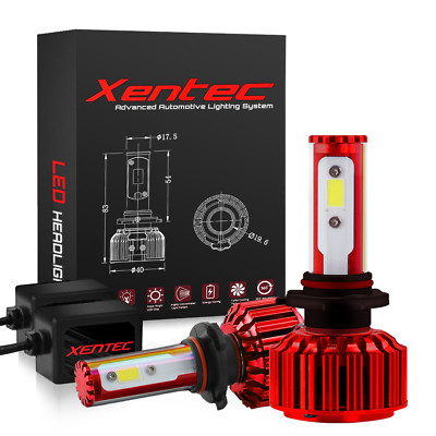 H11 LED Headlight Kit Xentec Bulbs 120W 12800LM 6000K Also Fit H8 H9 Size