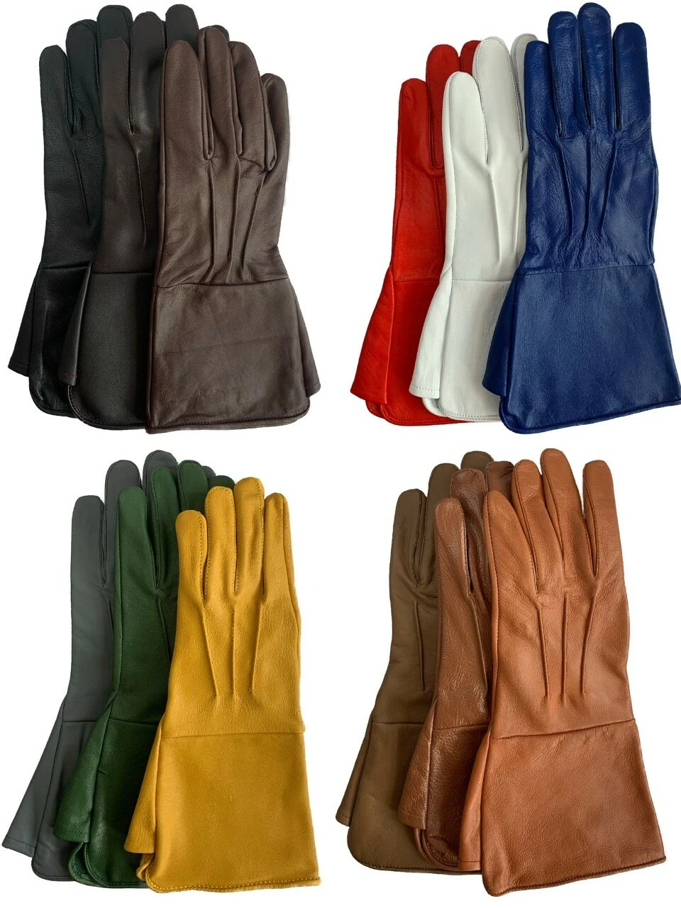 Men's Medieval Renaissance Costume Cosplay Leather Gauntlets Long Arm Gloves
Opens in a new window o