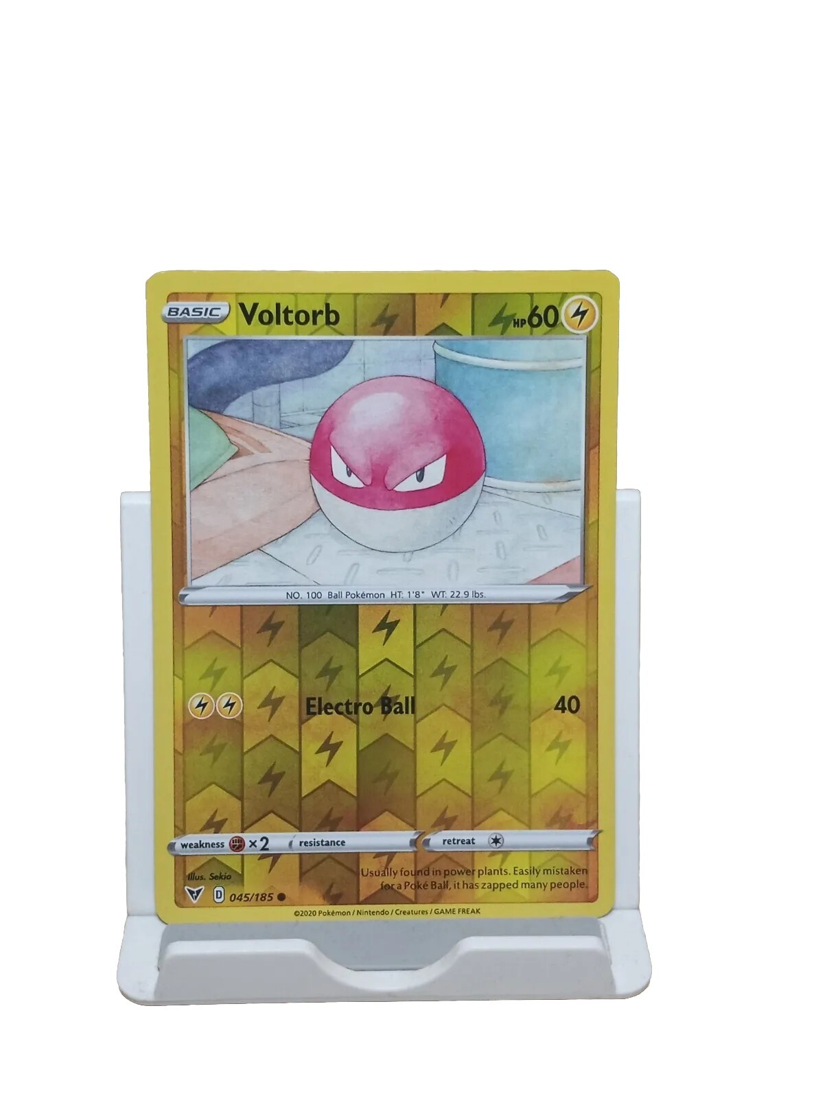 Voltorb 045/185  Reverse Holo Vivid Voltage Pokemon TCG Card