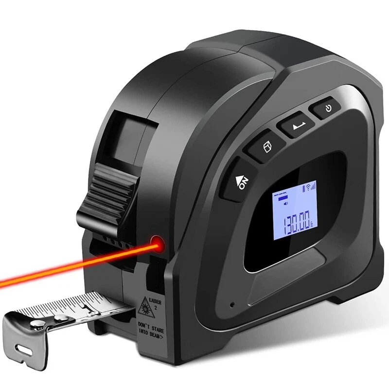 Digital Laser Tape Measure 2 in 1 Measuring Tape Laser Measure 131 Ft 40M