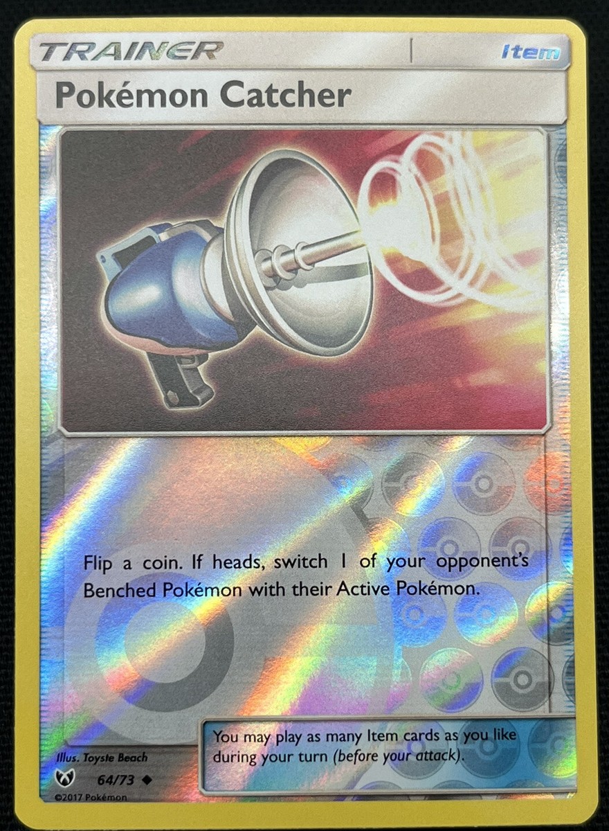Pokemon - Pokemon Catcher - 64/73 - Reverse Holo - Shining Legends