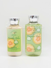 Bath  Body Works Cucumber Melon Shower Gel  Body Lotion Full Set of 2