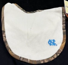 North Carolina Tar Heel Camouflage Newborn Baby Bib 100% Cotton Snap Closure