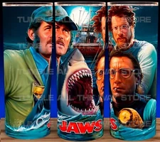 Jaws 70s Great White Shark Horror Movie Cup Mug Tumbler 20oz