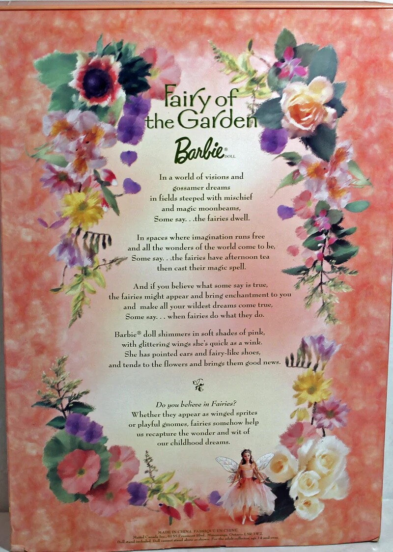 FAIRY OF THE GARDEN BARBIE Enchanted World Collection #28799 Mattel VTG 2000 NEW