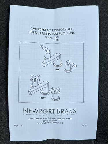 Newport Brass 2970/56X15S Widespread Bathroom Faucet - Black / Satin Nickel - Picture 4 of 5