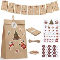 Adventskalender 2024 Zum BefüLlen Diy Weihnachtskalender TüTen Set