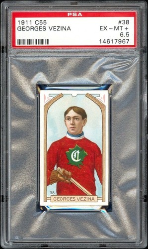Georges Vezina #38 1911 C55 card