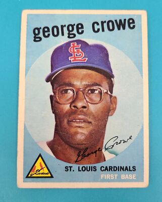 1959 Topps #337 George Crowe St. Louis Cardinals BASEBALL Card Q9